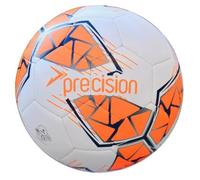 Precision Fusion Midi - Pallone da calcio ad alte prestazioni, resistente, in TPU cucito a macchina, foderato in EVA da 2 mm, leggero, 220 g, bianco, misura 2