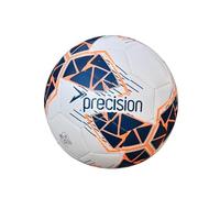 Precision Fusion - Mini pallone da calcio ad alte prestazioni, resistente, in TPU cucito a macchina, foderato in EVA da 2 mm, leggero, 160 g, bianco, misura 1