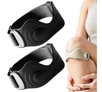 Precision Knee Strap, Knee Support for Women，Black (Upgraded Version)：2 | Patella Tendon Knee Strap, Adjustable, Breathable, One Size Fits All For Hiking, Football, Basketball, Running, Tennis