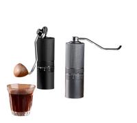 Precision Macinacaffè regolabile a manovella - Macinacaffè portatile for esterni a 7 stelle con anima in acciaio(Six star Deep Black)