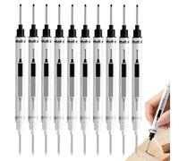 Precision Marker Set - Deep Hole Tool Pen, 6.38 Inch Waterproof Carpenter Marker, Costruzione Tool with Long Nib Design, Woodworking Use with 21 mm Reach Tip, Marking Tools Pen for Industrial Tasks