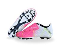 Precision Matrix Junior Football Boots FG J9 Fuchsia/White/Lime J9 Fuchsia/White