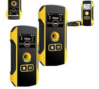 Precision Metal Detector Wall Scanner with Positioning Hole, 3-in-1 Digital Stud Finder Wall Scanner with Display for Detects Inside Wire, Deep Metal, Water Pipe, Floor Joists (2Pcs)