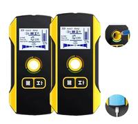 Precision Metal Detector Wall Scanner With Positioning Hole, Upgrade 3-In-1 Digital Wall Detector Scanner For Detects Inside Wire, Deep Metal, Water Pipe, Floor Joists, Acts As Stud Finder (2pcs)