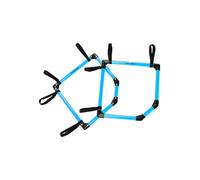 Precision PLAY Top Bins - Set di 2 bersagli angolari, in PVC ad alto impatto, attrezzatura sportiva per allenamento di calcio, blu, 50 x 50 cm