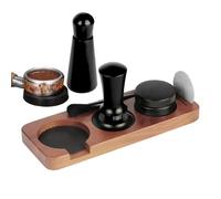 Precision Press Coffee Tamper, Even Pressure Espresso Tamping Tool, 58mm Coffee Tamper with Flat Base, Stainless Steel Press, Espresso with Classic Design, Tool for Cafe Use