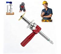 Precision PVC Internal Pipe Cutter Inside Tool With Diamond Cutting，Red | adjustable power drill attachment set suitable for flush, tight spaces, and pipe repairs, features a handle, durable design