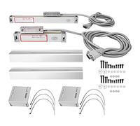 Precision Scala lineare Regola Regola in alluminio Strumento di misurazione ad alta precisione per la fresatura JCS900 2AE 3AE Display digitale 1 set 2pcs 300mm 450mm (Accendi 300 mm e 350 mm)