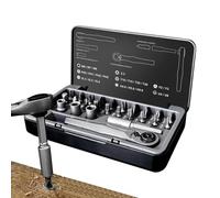 Precision Screwdriver Set - 25-In-1 Multi-Function Repair Tool, Magnetic Bits Ratchet Kit, Ergonomic Aluminum Handle | S2 Lega Steel Drivers, Home Workshop Automotive Electronics Computer Watch