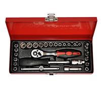 PRECISION-STEEL Scatola cricchetto + bussole 1/4". 29 pezzi