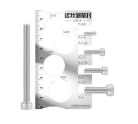 Precision Thread Finder - Metric Screw Checker, Bolt Size Identifier with Sizing Guide, Hardware Sorting Tool with Hanging Hole, Workshop Accessories, Fastener Gauge for Garage Repair