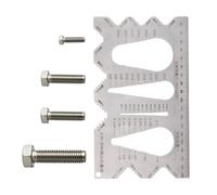 Precision Thread Tool - Screw Measuring Gauge for Mechanics | Stainless Steel with Easy Reading Scale, Compact Bolt Identifier, Portable Gauge for Workshop Projects Outdoor Construction Work