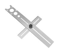 Precision Tile Locator, Adjustable Drilling Guide Tool, Portable Steel Jig with Compact Design, Stainless Metal Punching Aid, Hole Alignment Device, Installation Tool for Floor Wall