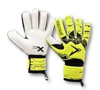 Precision Training Fusion X - Guanti da portiere Essential da adulto, taglio piatto, colore giallo fluo, 9