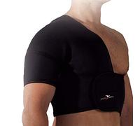 Precision Training - Supporto per mezza spalla in neoprene (destra), taglia XL, colore: Nero/Rosso