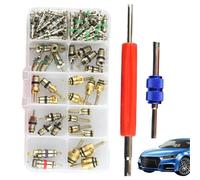 Precision Valve Core Tool, Leakproof AC Service Remover, 6.69x4.72x0.71 inch Repair Kit with Control, Metal Alloy Extraction Instrument, Double Head with Compact Build, Automotive Maintenance Use