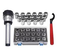 Precisione 0,015 Mm (A) Set ER20 ER25 ER32 ER40 ER Raccogliere Morsetti A Molla Mandrino Supporto MTB2 MTB3 MTB4 MTB5 Strumento Completo Di Fresatura CNC(MTA2-ER25-9pcs)
