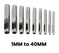 Precisione Cavo Foro Punzone Attrezzo 0.5MM - 40MM Pelle Plastica Guarnizione
