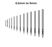 Precisione Cavo Foro Punzone Attrezzo 0.5MM - 40MM Pelle Plastica Guarnizione