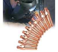 Precisione del foro M6 scegliere i diametri vari ugelli adatti pistole in rame Punte per saldatura a contatto MIG confezione da 10 anti intasamento alimentazione filo liscio 8.8*40mm Aperture 1.2 mm