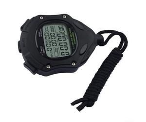 Precisione di plastica dell'orologio 1/1000s del temporizzatore di Digital | Memoria da 100 giri, precisione 1/1000s, retroilluminazione a LED, doppio allarme, cronometraggio massimo 10h