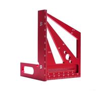 Precisione metrica CNC quadrata in lega di alluminio (rosso - metrico)