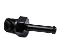 PrecisionGeek Alluminio Neri Completo di porta 1/8 NPT filettatura maschio raccordo adattatore tubo flessible 5-6mm (1/4 pollice)