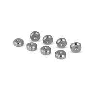 PrecisionGeek Dischi isolanti smussati per altoparlanti in acciaio inox, 16 mm, per altoparlanti HiFi, rack audio, supporti, subwoofer e soundbar, set da 8 pezzi