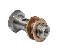 Precisiongeek M10 x 1.25 INOX Bullone Banjo L-20mm con kit rondelle - 1 pezzo