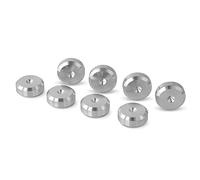 PrecisionGeek - Pastiglie per altoparlanti in alluminio, Scarpe, Piedi, Forma smussata, diametro 20mm - Set di 8 pezzi
