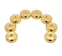 PrecisionGeek® Pianura Speaker Spike Pads - Cuscinetti isolanti per altoparlanti HiFi, Subwoofer & Supporti per Altoparlanti - Antivibrazione (Ø20 mm - Ottone - Confezione da 8)