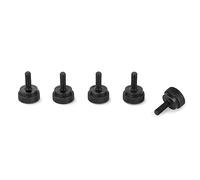 PrecisionGeek Viti zigrinate/vite a spalla M3 x 10mm Acciaio Annerito L-17mm - 5 pz