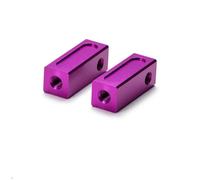 PrecisionGeek - Sostituzione per Tamiya 53596 Servo Foderi in Alluminio (Corti) (TA03/TA04/TB01/TNS/TG10) Alluminio anodizzato Viola (2 Pezzi)