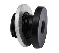 PrecisionGeek - Vite di chiusura M10 x 1.0 con rondella | Alluminio anodizzato nero, esagono incassato, 1 pezzo - Prodotto nell'Unione Europea