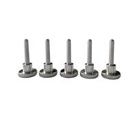 PrecisionGeek Viti zigrinate M3, DIN 464, colore naturale, 16 mm, set da 5