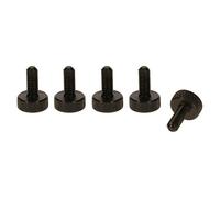 PrecisionGeek Viti zigrinate M4 x 10mm Alluminio Nero Anodizzato - 5 pz