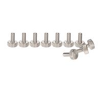 PrecisionGeek Viti zigrinate piatte in alluminio M3 x 10 mm (set di 10)