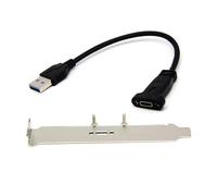 Preciso USB A maschio a USB C femmina con staffa di montaggio a pannello per l'installazione di case della scheda madre e accessori per case per computer di uso prolungato