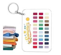 Preciso vibrante portatile acrilico trasparente di Keychain di analisi di | Portachiavi da donna per analisi del colore, per shopping, trucco, boutique, salone, studio, centro commerciale