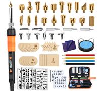 Preciva 70 Pezzi Kit Saldatore Portatile Per Pirografia, 100w, Temperatura Regol