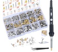 Preciva 716 Pezzi Inserto Filettato M2/M3/M4/M5/M6 rivetti filettati,helicoil kit,inserti filettati per Saldatura per Inserto Filettato, Per Stampa 3D