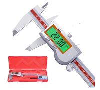 Preciva Calibro Digitale Professionale, Display LCD 2,4", Precisione 0,01 mm, Acciaio Inox, con Custodia+Cacciavite+Batterie
