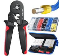 Preciva CP19051 - Pinza crimpatrice con ganasce quadrate AWG 28-5 (0,08-16 mm²), autoregolabili, terminali per terminali di cavi