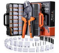 Preciva Kit di connettori per crimpatura, 21 tipi ST-PH 2,0 mm, JST-XH 2,5 mm e 2,54 mm, kit connettore Dupont AWG 28-16, adatto per Dupont, JST-XH, JST-PH, ATX, EPPCIE, serie SATA