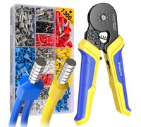 Preciva Pinza Crimpatrice Ottogonale a Doppio Filo, Pinza Crimpatrice Capicorda
