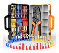 Preciva Pinze Piegatrici 425 pezzi Terminali isolati Kit di utensili a Crimpare