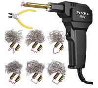 Preciva Saldatrice Plastica Portatile, Saldatrice per Plastica con LED - Kit di Riparazione con 600 pezzi Cucitrice Calda per Riparazione Crepe e Paraurti Auto
