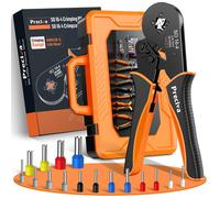 Preciva Set Pinza Crimpatrice con 1500 Puntalini Pinza Crimpatrice a Cricchetto