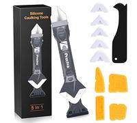 Preciva Strumenti per Calafataggio Silicone Kit, 5 in 1 Raschietto Spatola per Sigillante, 13 Utensili di Finitura Sigillante, Rimozione di Sigillante per Finestra, Cucina, Bagno