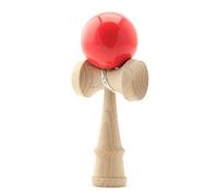 PRECORN Kendama Gioco di abilità Giapponese con Palla Rossa Cattura la Palla in Legno faggio